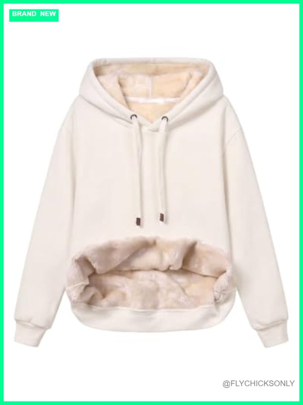 Womens Sherpa Lined Fleece Pullover Hoodie Kangaroo Pocket Warm Winter
